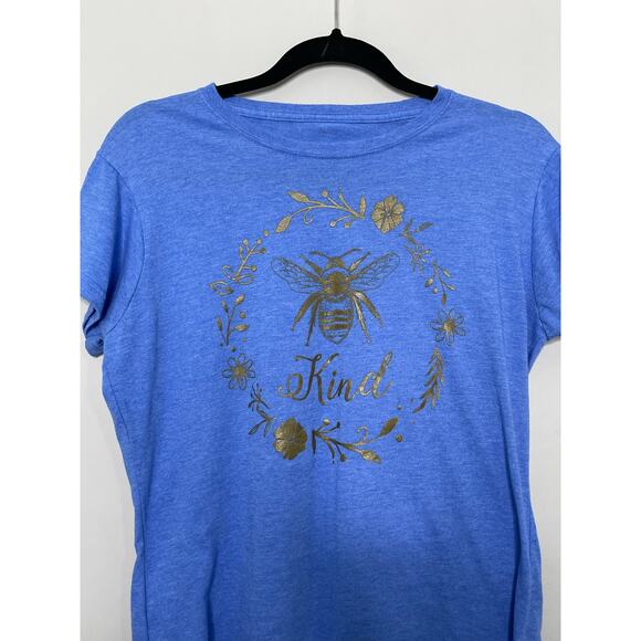 Lost Creek Outfitters T Shirt Short Sleeve Crewneck Graphic BEE KIND Blue XL - Picture 6 of 8